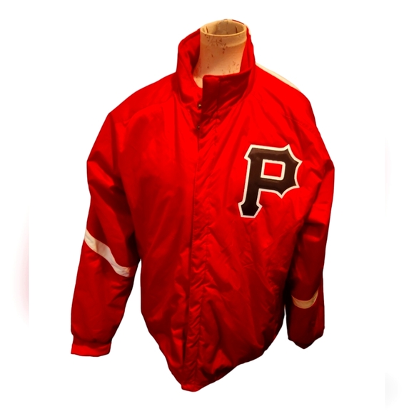 adidas Other - Adidas Button Up Lined Jacket Coat Size Large  Pittsburgh Pirates
